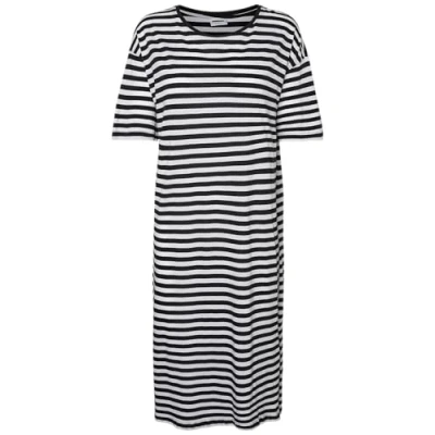 Image of Noisy May Women&#039;s Dress, Black/Stripes: Bw, 22