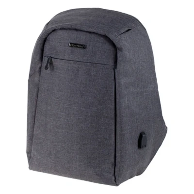 Image of Lightpak Safepak Laptop Backpack Made of 600D Nylon for 15 Inch Notebook, Anti Theft, USB Charging Port