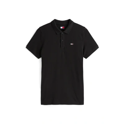 Image of Tommy Jeans Men&#039;s TJM Slim Placket Polo Ext Dm0Dm20676 S/S, Black (Black), 6XL