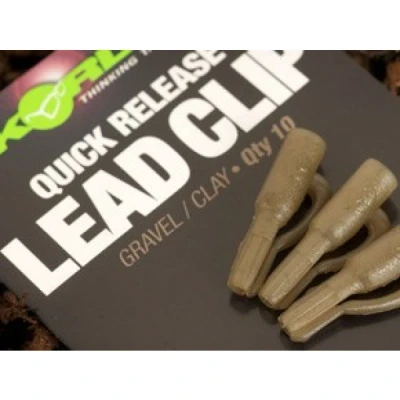 Image of Korda Quick Release Lead Clip Gravel (10 pieces) Carp hooklink material