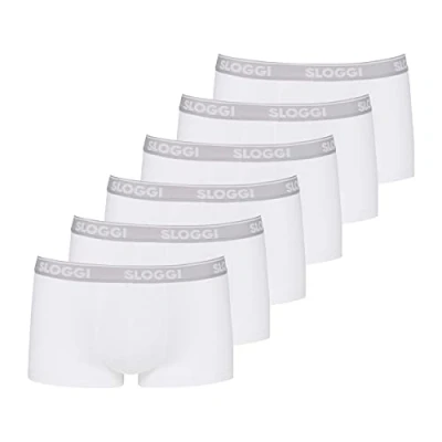 Image of Sloggi 6 PACK Pants, Men&#039;s, Size: XXL, White