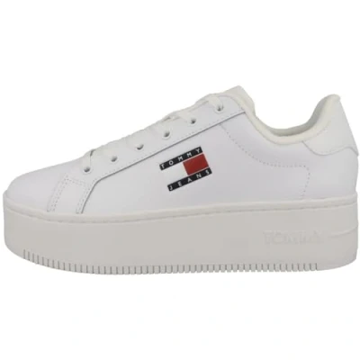 Image of Tommy Jeans EN0EN02426 YBR, White Trainers, for Women, white, 6.5 UK