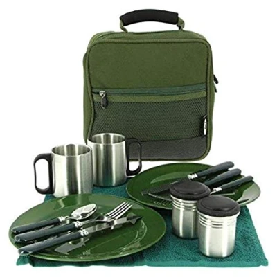 Image of NGT Complete cutlery Set for 2 People including Carry Case Camping