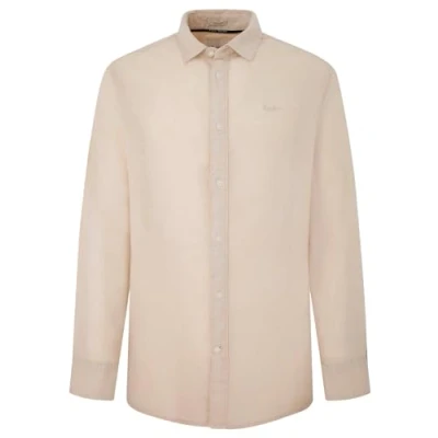 Image of Pepe Jeans Men&#039;s Paytton Shirt, Beige (Base Beige), S