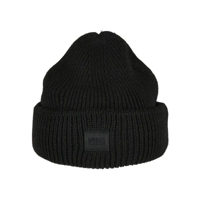 Image of Urban Classics Knitted Wool Beanie Hat, Black, One Size