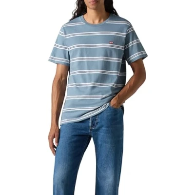 Image of Levi&#039;s Original TEE Basic Tshirt, Men&#039;s, Size: XS, Blue
