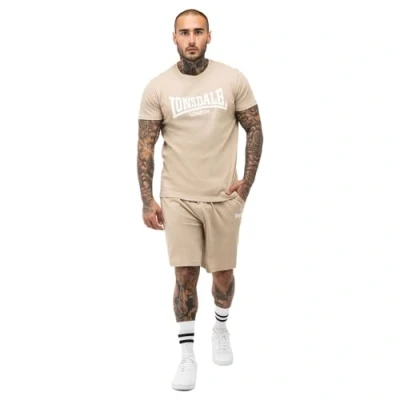 Image of Lonsdale SET Normale Passform MOY Tracksuit bottoms, Men&#039;s, Size: XXL, Beige white