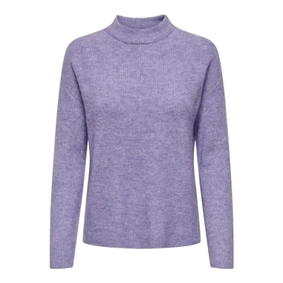 Image of ONLY Women&#039;s Onlcamilla O Neck L/S Jumper KNT Knitted, Chinese Violet/Detail: Melange, M