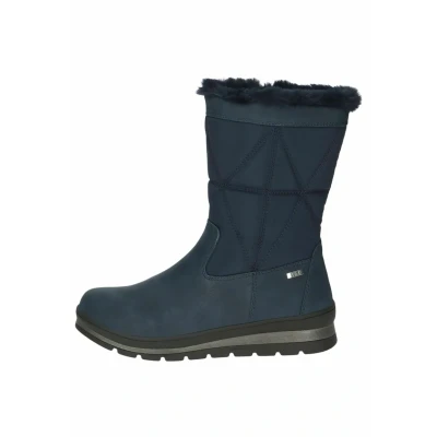 Image of CAPRICE Damen Winterstiefel ohne Absatz Vegan Wasserabweisend, Blau (Ocean Comb), 42 EU