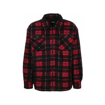 Image of Urban Classics Summer jacket, Men&#039;s, Size: Small, Red/black