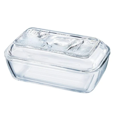 Image of Cookinglife Butter Dish with Print glass