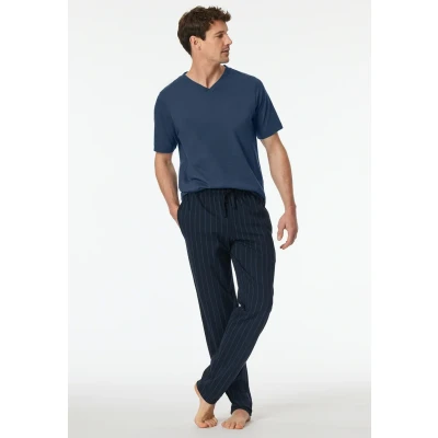 Image of Schiesser MIX Pyjama bottoms, Men&#039;s, Size: 48, Nachtblau