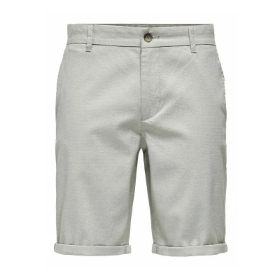 Image of Only &amp; Sons Normal Geschnitten Shorts, Men&#039;s, Size: XS, Limestone