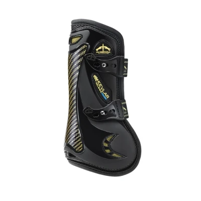 Image of Veredus Kevlar Gel Vento Tendon Boots Black Medium (Cob) Horse Riding Equestrian