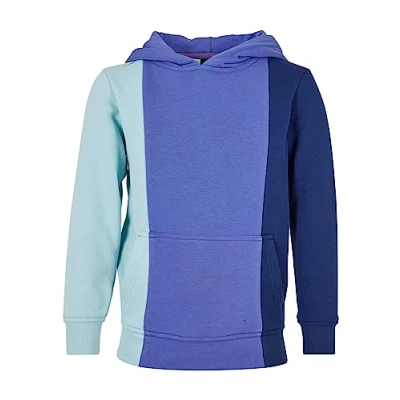Image of Urban Classics Tripple Hoody Hoodie for kids, Size: 5 6y, Oceanblue purpleday spaceblue