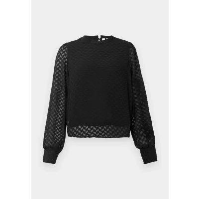 Image of ONLY Women&#039;s Onlemmery Ls Top Wvn Blouse, Black, XS