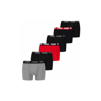 Image of Puma Everyday 6PACK ECOM Pants, Men&#039;s, Size: Small, Grey red black