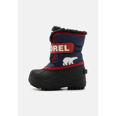 Image of Sorel Childrens Unisex Winter boots for kids, Size: 11.5K, Nocturnal/sail red Synthetics/textile