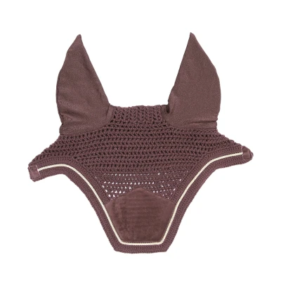 Image of Kentucky Horsewear Fly Hood Wellington Velvet Light Purple Horse Riding Equestrian