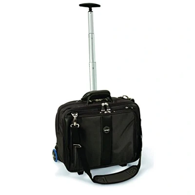 Image of Kensington Contour Laptop Roller Bag 17 Inch Ergonomic Bag, Carry On Case with SnugFit Protection System, Black (62348)