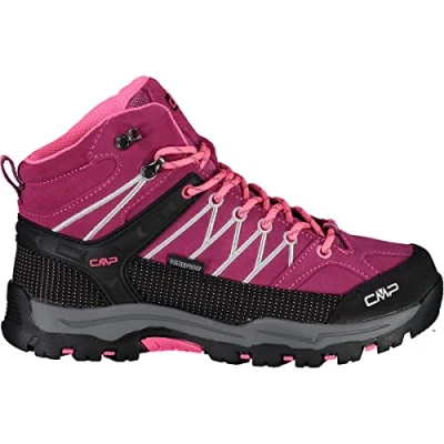 Image of CMP KIDS Rigel MID Trekking shoes WP Unisex Hiking for kids, Size: 5.5, Berry/pink fluo Leather and textile