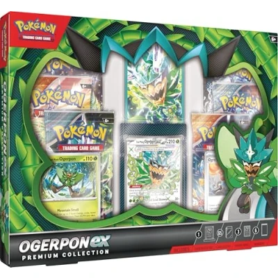 Image of Pokémon TCG: Ogerpon ex Premium Collection (3 Foil Cards &amp; 6 Boosters)