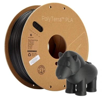 Image of Polymaker PolyTerra PLA Charcoal Black