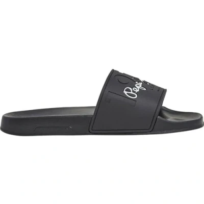 Image of Pepe Jeans Slider Young Pool slides, Men&#039;s, Size: 12, Phantom Synthetics