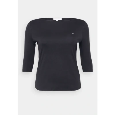 Image of Tommy Hilfiger Curve SLIM CODY BOAT 3/4 Long sleeved top, Women&#039;s, Size: 22, Black