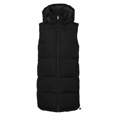 Image of Noisy May Puffer Waistcoat, Women&#039;s, Size: 10, Black