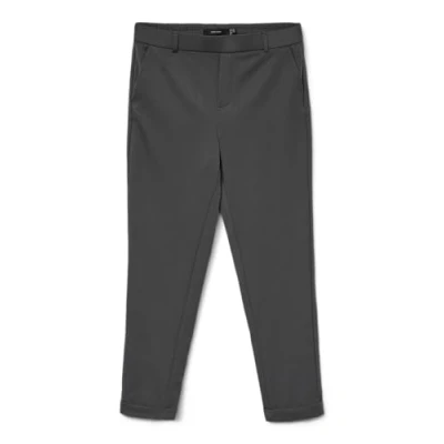 Image of Vero Moda Vmmaya MR Loose Solid PANT Trousers, Women&#039;s, Size: Lx30, Grey pinstripe