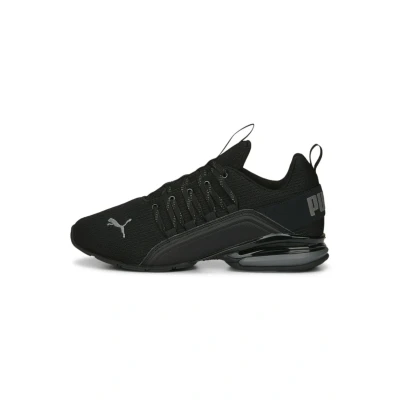 Image of Puma Axelion Refresh Trainers, Men&#039;s, Size: 7.5, Black/cool dark gray Textile/synthetics