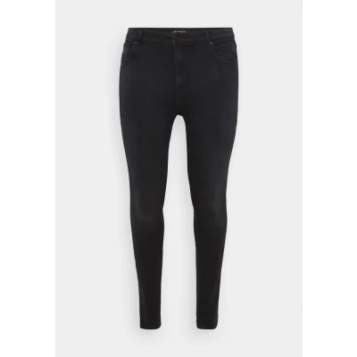 Image of ONLY Carmakoma Women&#039;s Carluna Ex Hw DNM Pimbox Skinny Fit Jeans, black, 48W / 32L