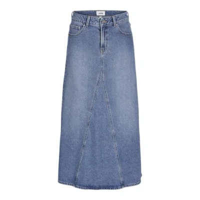 Image of JJXX Jxrida Ankle Skirt denim skirt, Women&#039;s, Size: Small, Medium blue