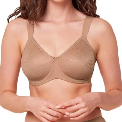 Image of Triumph Essential Minimizer Underwired bra, Women&#039;s, Size: 32C, Toast