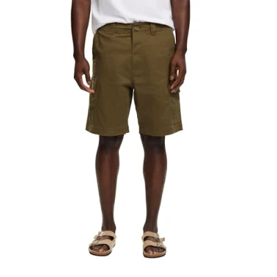 Image of Esprit Cargo Relaxed FIT Shorts, Men&#039;s, Size: 32, Khaki green