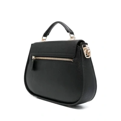 Image of Guess Jazlynn TOP Handle FLAP Handbag, Women&#039;s, Size: One Size, Black