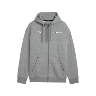 Image of Puma BMW Zipup sweatshirt, Men&#039;s, Size: XL, Medium gray heather