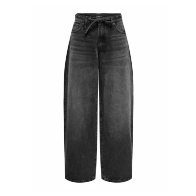 Image of ONLY MIT Weitem BEIN Onlgianna Mittlere Taille Ballon Schnitt Relaxed fit jeans, Women&#039;s, Size: 26x32, Washed black