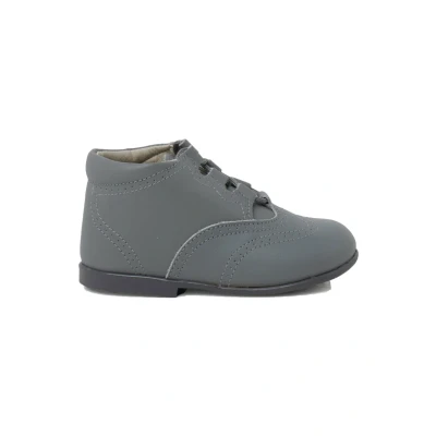Image of Pisamonas Inglesito Baby shoes for kids, Size: 4.5K/5K, Gris claro Leather