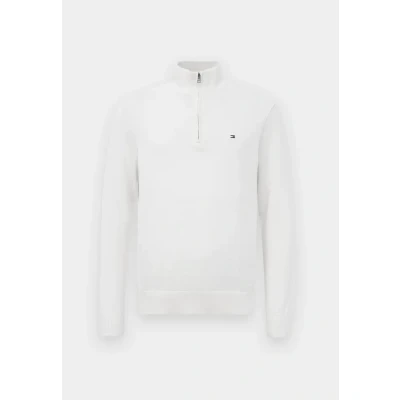 Image of Tommy Hilfiger Essential ZIP MOCK Jumper, Men&#039;s, Size: XS, Ivory petal