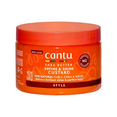 Image of Cantu Shea Butter for Natural Hair Define &amp; Shine Custard 340g