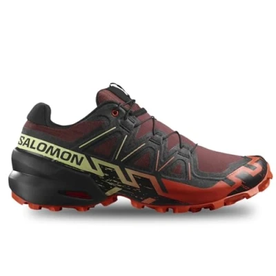 Image of Salomon Speedcross 6 Trail running shoes, Men&#039;s, Size: 8, Rum raisin/cherry tomato/cognac Textile/synthetics