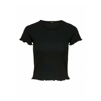 Image of ONLY Onlemma SS NOOS JRS Basic Tshirt, Women&#039;s, Size: Large, Black