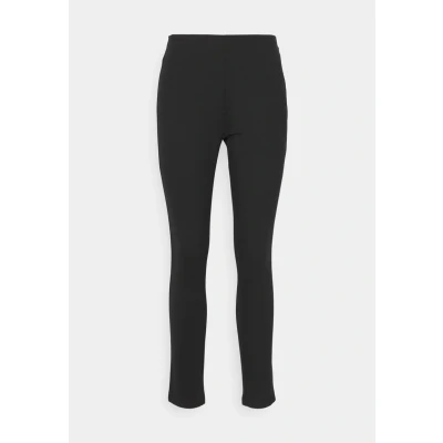 Image of DKNY Straight LEG PANT SIDE ZIP Trousers, Women&#039;s, Size: XS, Black