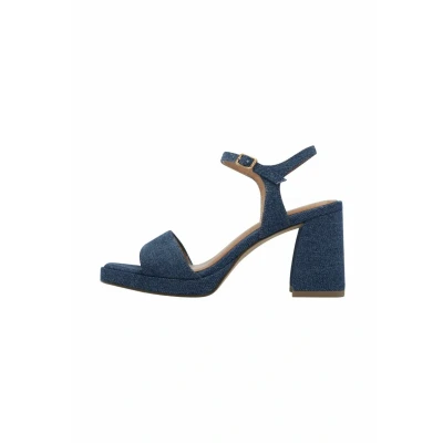 Image of Tamaris High heeled sandals, Women&#039;s, Size: 40, Denim shoes