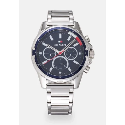 Image of Tommy Hilfiger Mason Watch silvercoloured, Men&#039;s, Size: One Size, Silver coloured