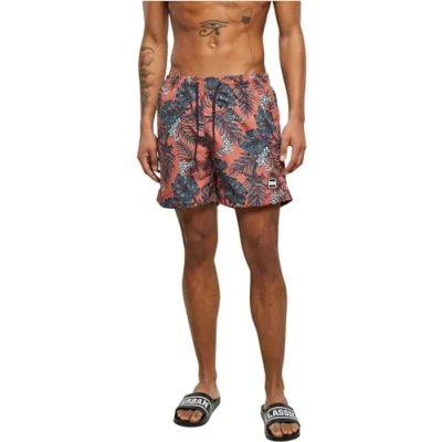 Image of Urban Classics Pattern Swimming shorts, Men&#039;s, Size: 3XL, Dark tropical aop