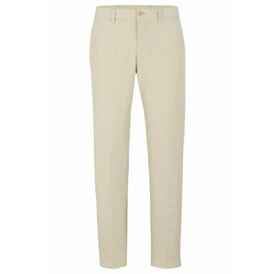Image of BOSS T Commuterslim Trousers, Men&#039;s, Size: 46R, Beige nine