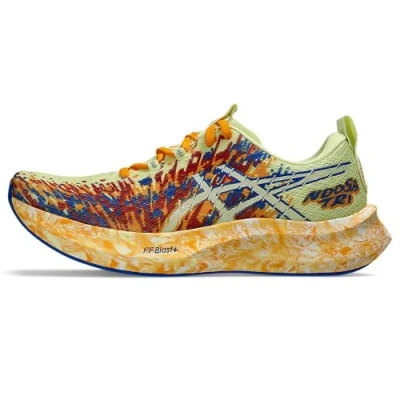 Image of Asics Noosa TRI 16 Road running shoes, Men&#039;s, Size: 9.5, Huddle yellow/illusion blue Textile/synthetics